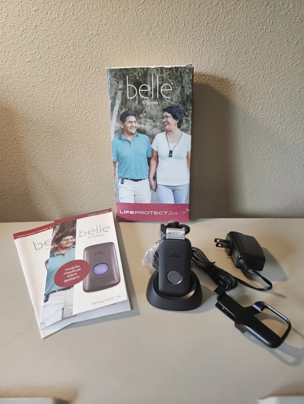 NEW Belle X-Series Black 4G LTE Life Protect 24/7 Mobile Medical Alert System